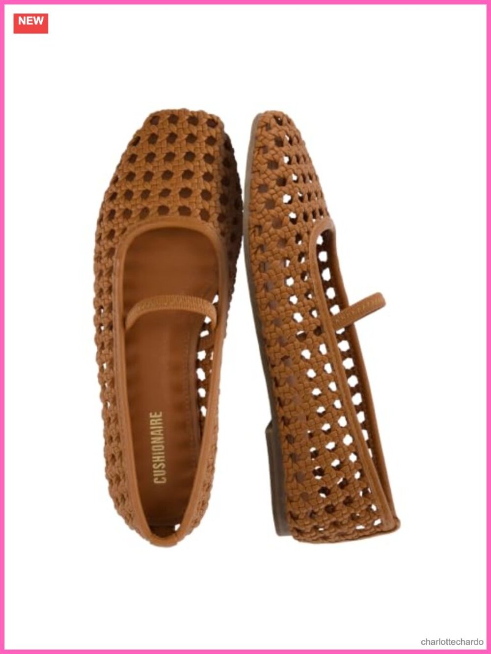Weavy Woven Square Toe Ballet Flats Women's Mary Jane Rubber Sole Elastic Strap